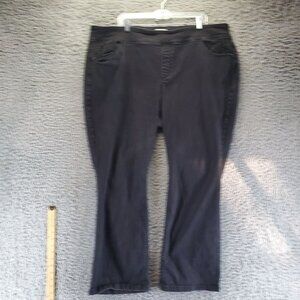 Westbound Jeans Womens 22W Black The Park Avenue Fit Cotton Blend Straight Leg